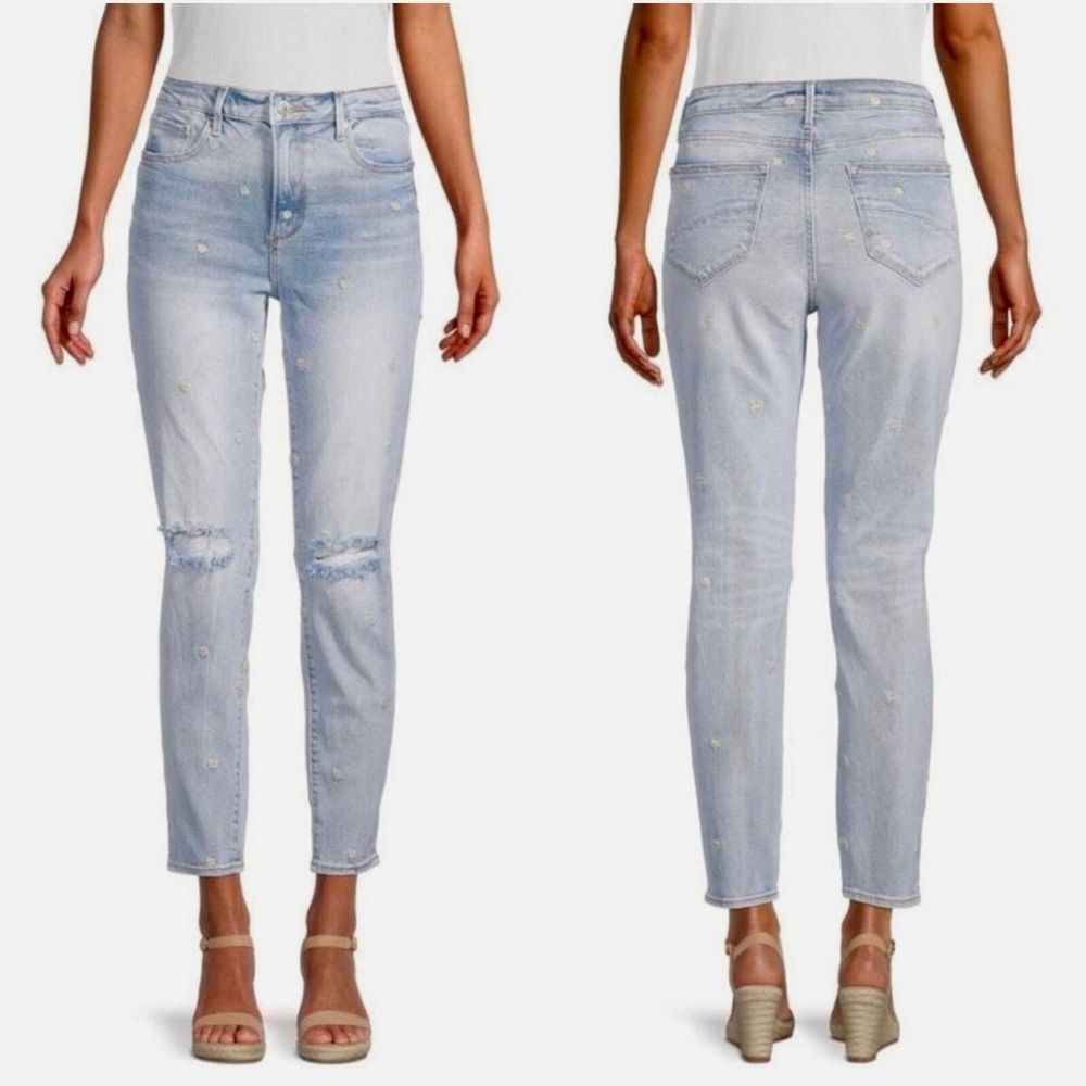 DRIFTWOOD GIZELLE Embroidered Daisy Jeans